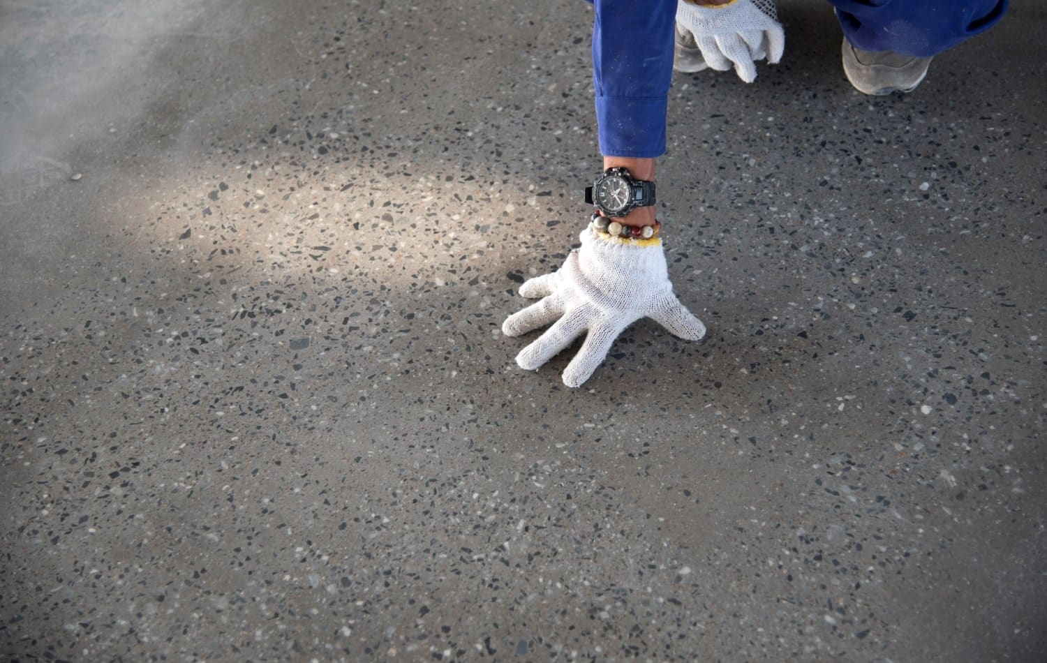 Garage Floor Coating Service in Franklin TN 8My Garage Floor Guys Franklin TN, applying epoxy in the winter