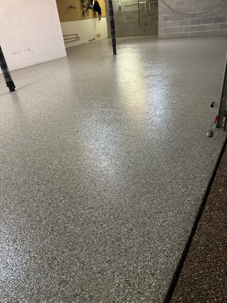 a stunning garage floor project