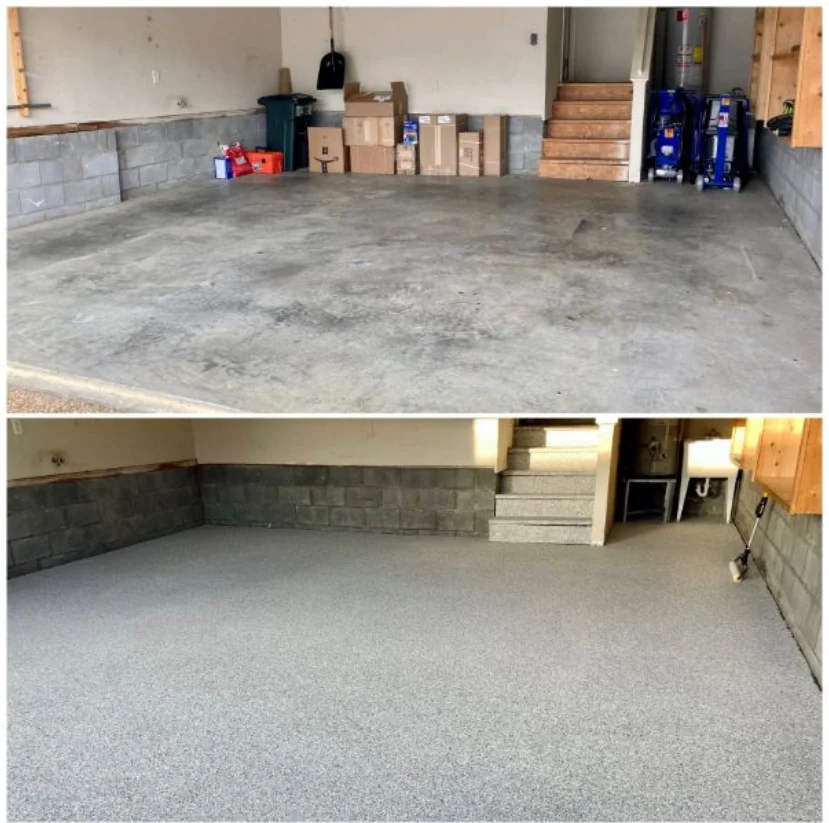 Garage Floor before and After - My Garage Floor Guys